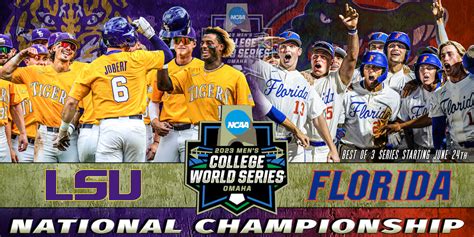 Charles Schwab Field is the center of the college baseball world on Sunday afternoon. Game 2 of the 2023 College World Series championship series is set between the LSU Tigers and the Florida Gators.